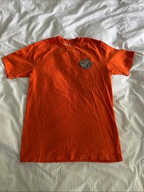C.C. Filson - Men's Orange Graphic Crewneck T-Shirt